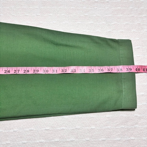 J. Crew Cotton Camp Pant Women’s Size 12 Patch Pockets Tapered Leg Casual Green - Picture 8 of 13